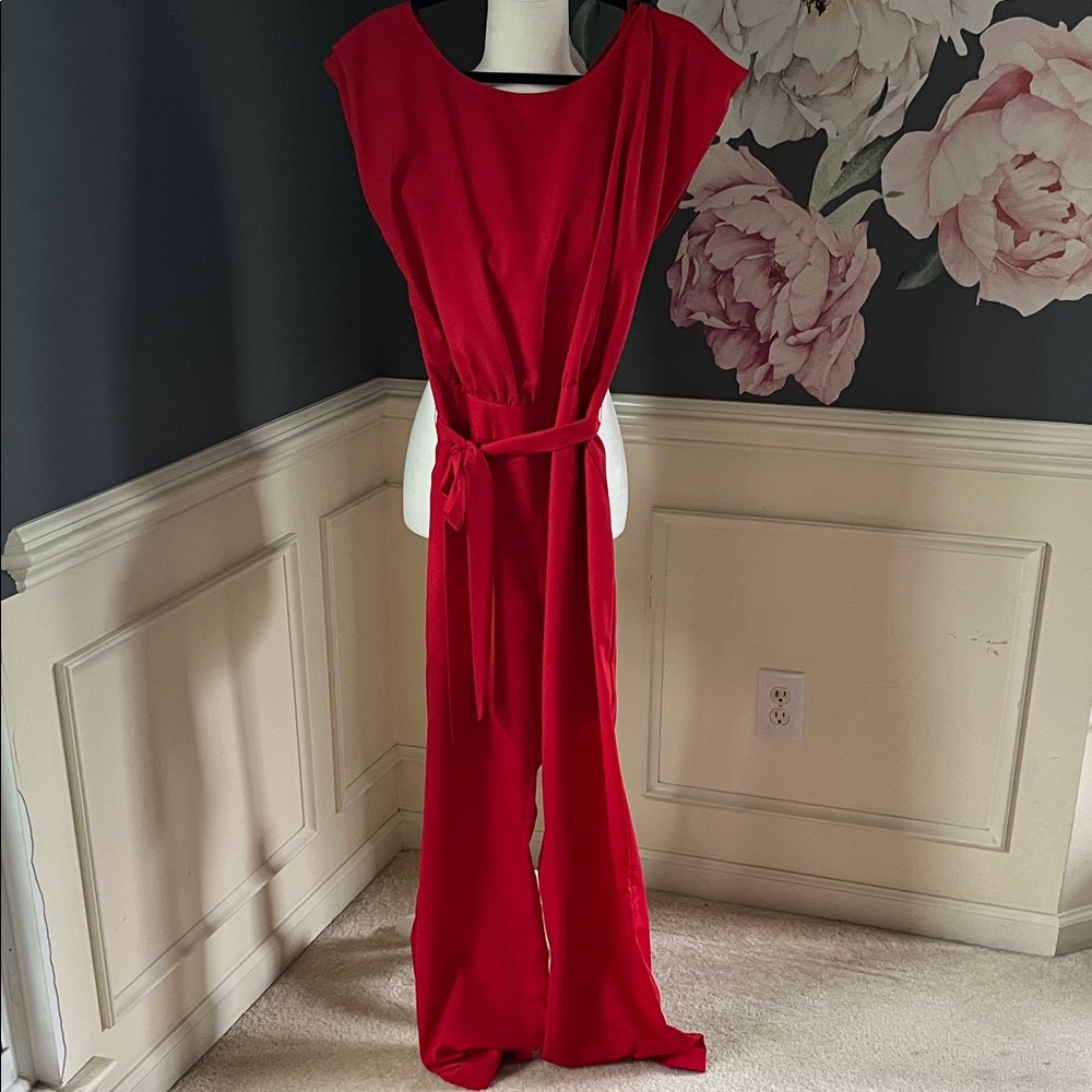 Elegant Red Jumpsuit